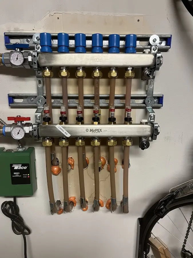 Plumber performing Gas Line Installation at a residential property in Florida City